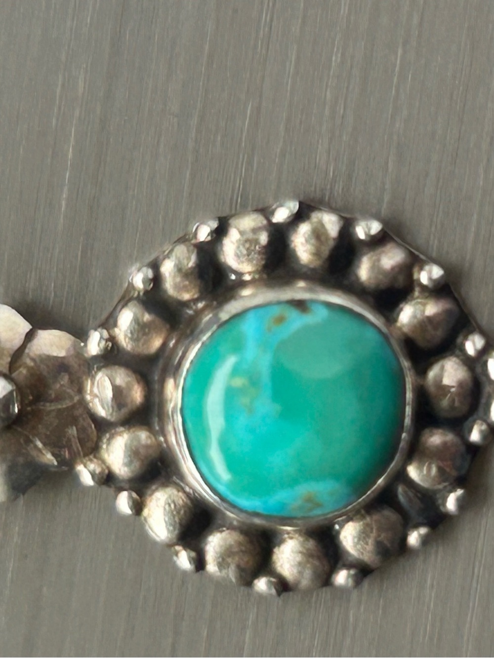 Genuine Turquoise sterling silver Pendant - Picture 6 of 7